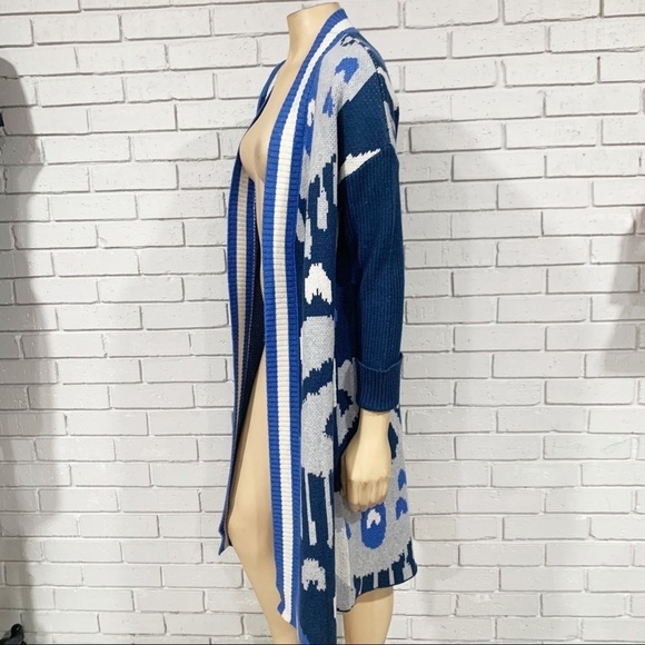 Vilagallo Women’s Stella Multicolor Mid-length Cardigan - Picture 2 of 9